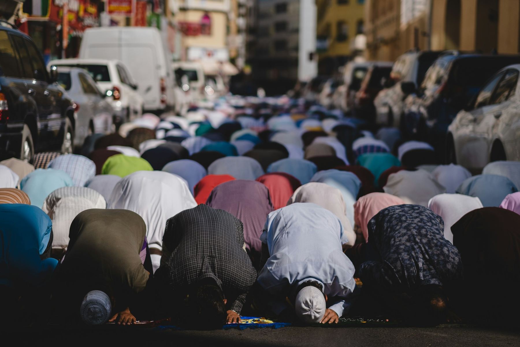 Congregation in sujood