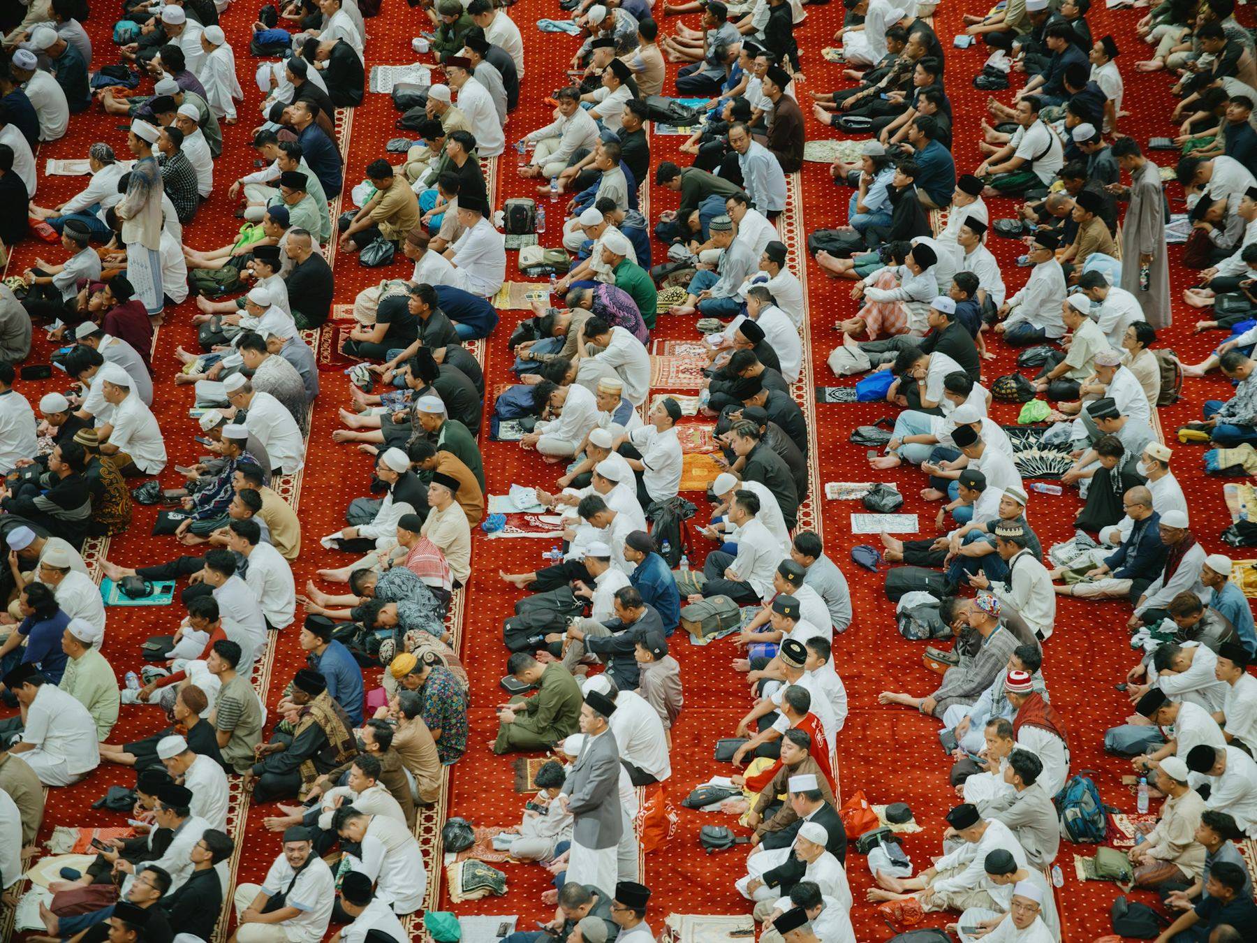 Congregation at Ashvale during Friday prayer