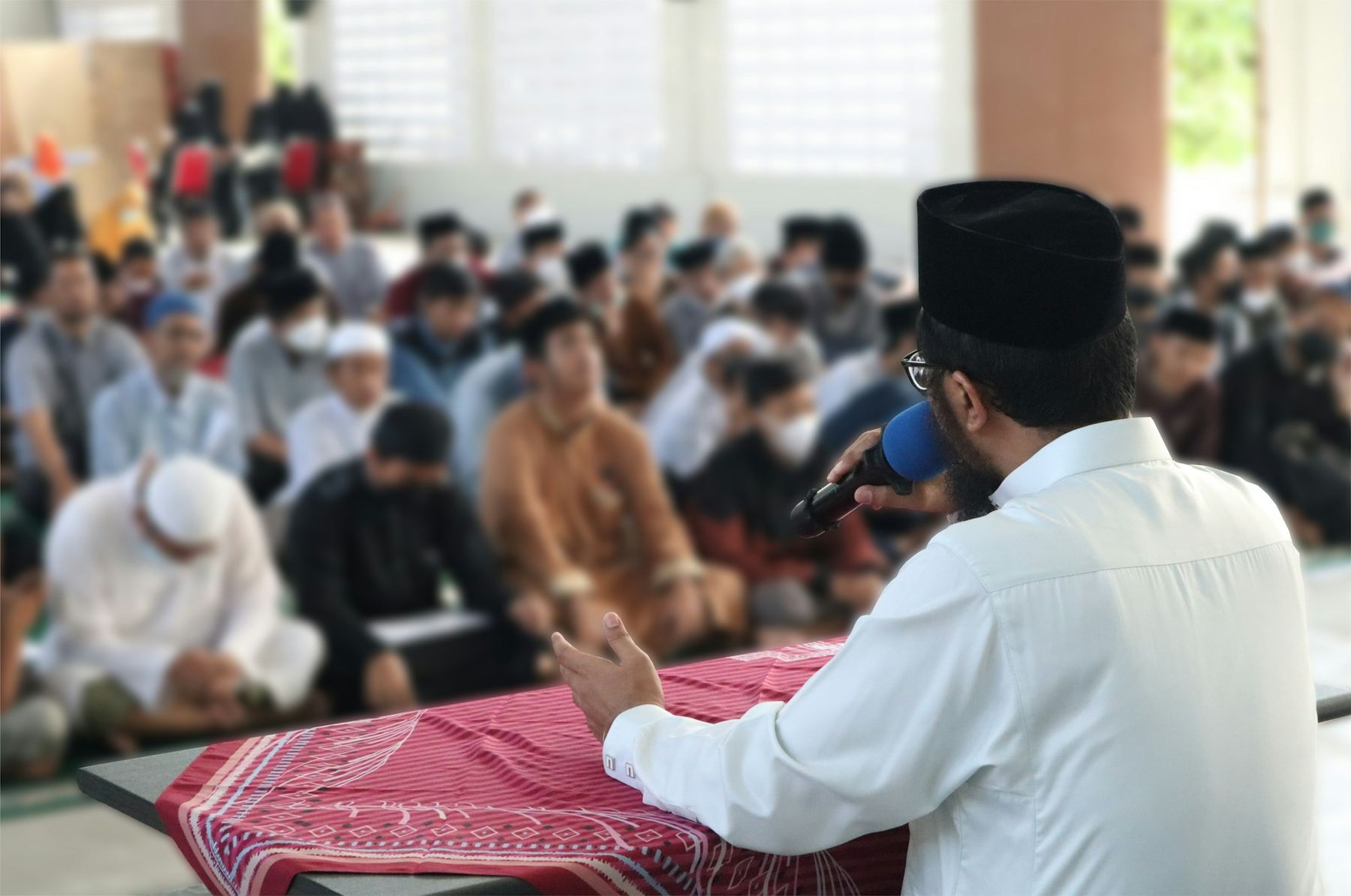 A guest lecture in the library